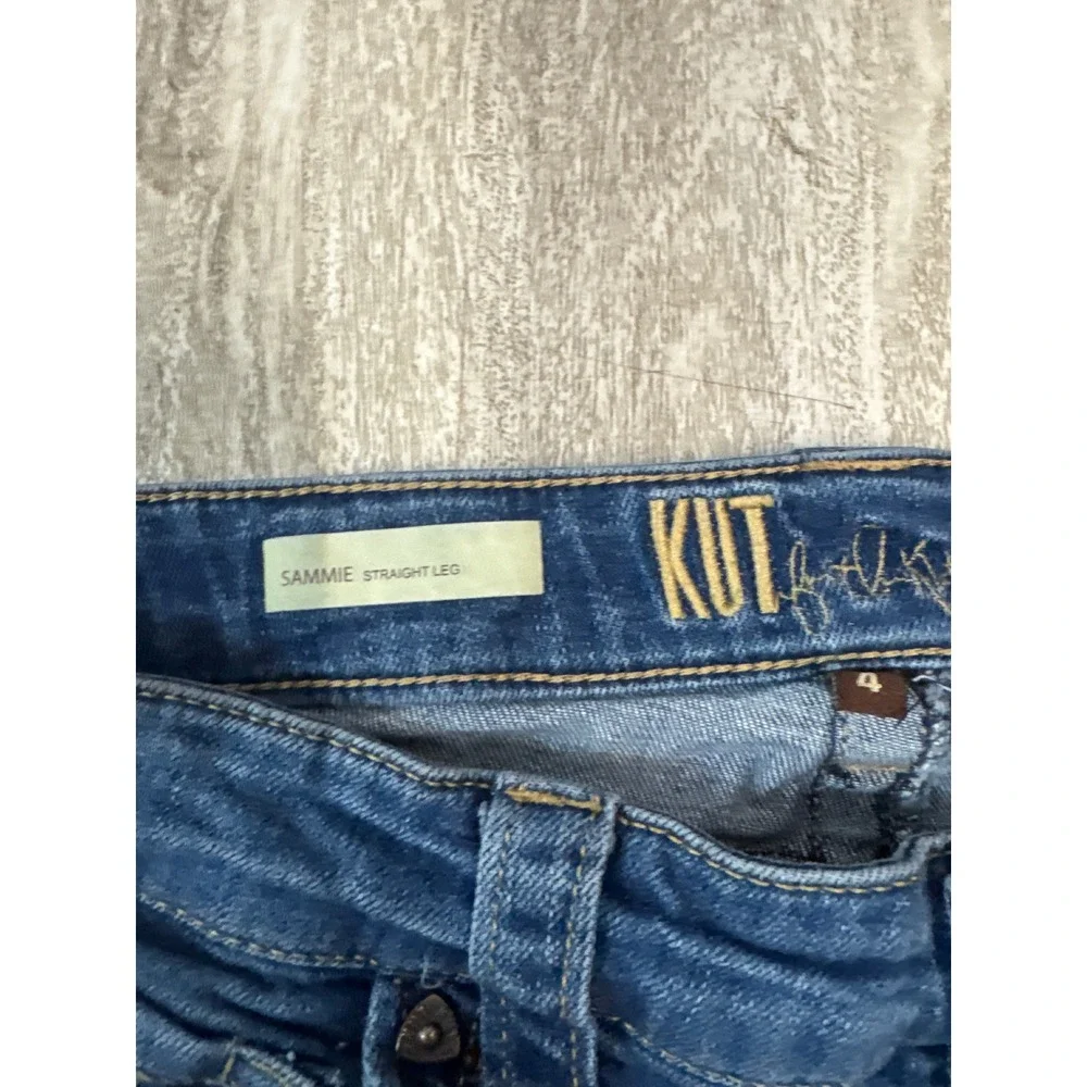 Kut from the Kloth Sammie Straight Leg Jeans Women Size‎ 4 Medium Wash